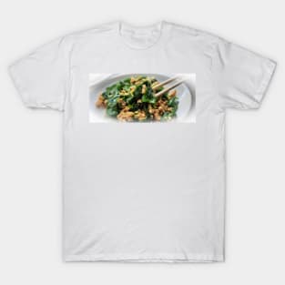 Asian grilled chicken with green vegetables T-Shirt